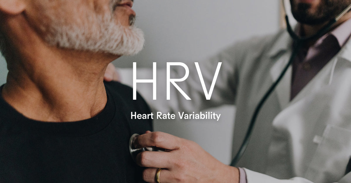 Doctor measuring heart rate variability (HRV)